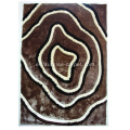 Thin Yarn Shaggy Rug con diseño 3D